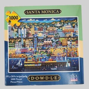 Dowdle Puzzles Santa Monica 1000 Piece Jigsaw Puzzle Made in USA Eric Dowdle Art